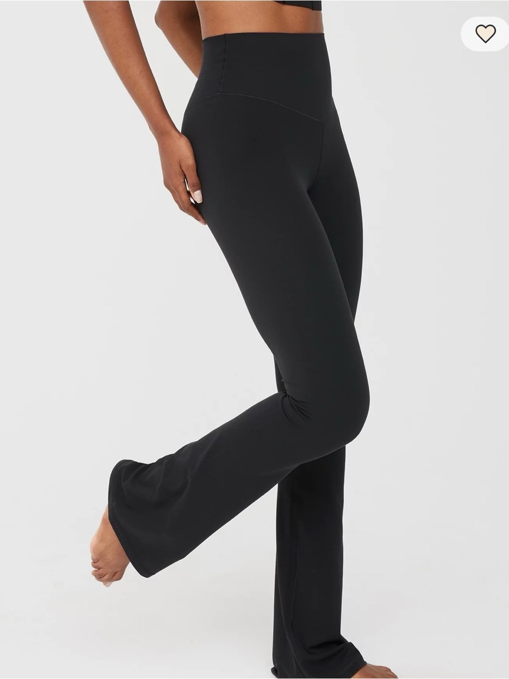Aerie Real Me XTRA Bootcut High-Rise Leggings Black, size M, like new!
